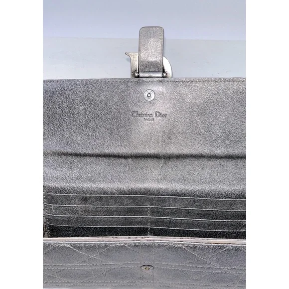 Dior Leather Cannage Stitch Wristlet Clutch Bag - Picture 3 of 8